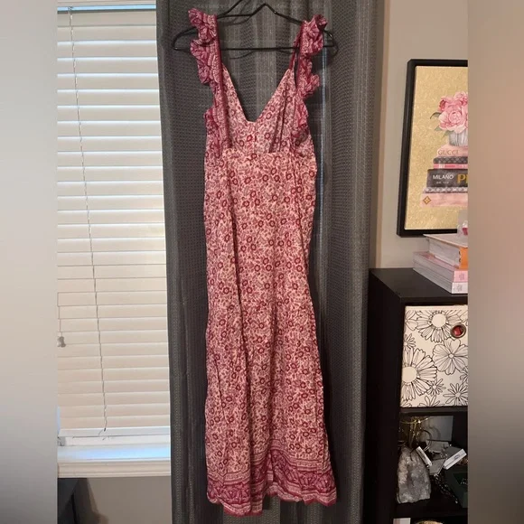 Faherty Hyland Dress in Sun Up Block Print. Size M - Picture 4 of 4